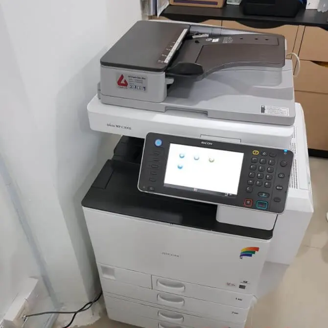 Delivered a Ricoh MPC3002 to a parcel delivery company in Ampang