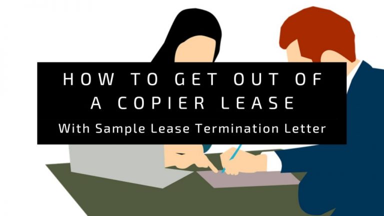 How To Get Out Of A Copier Lease