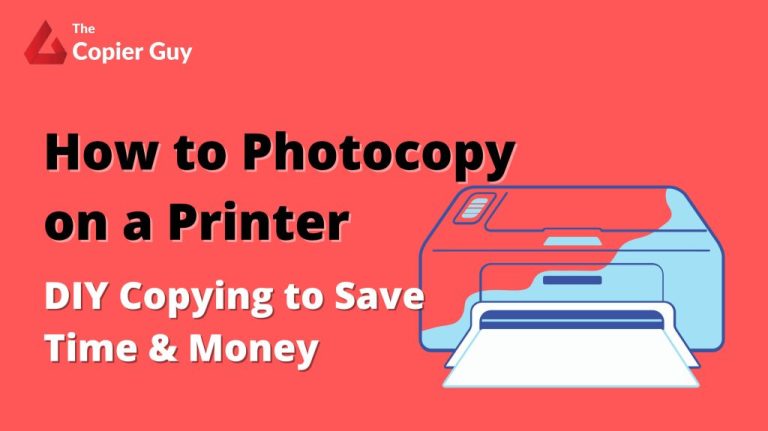 How To Photocopy on a Printer