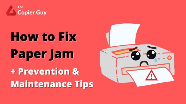 How to Fix Paper Jam