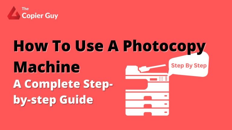 How to Use a Photocopy Machine - Step by Step Guide